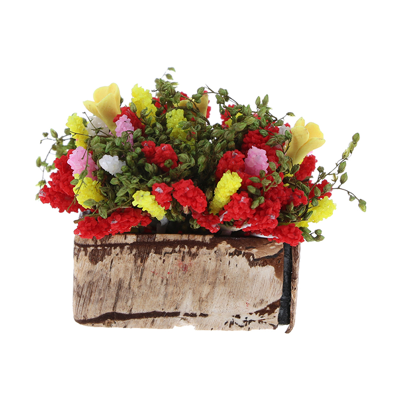 Terracotta Pot - Ahşap Pot ile 1 adet Mini