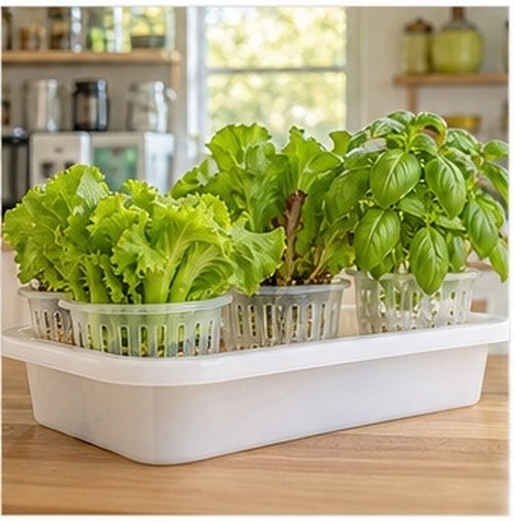 Indoor Plants - 4 Adet Hidroponik Bitki Saksısı, Kalınlaştırılmış