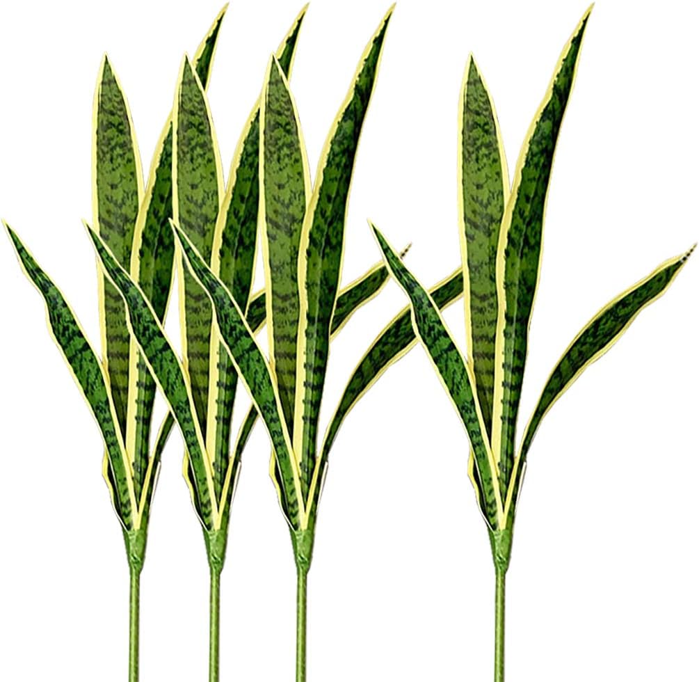 Snake Plant - 4 adet sahte yapay yılan sahte