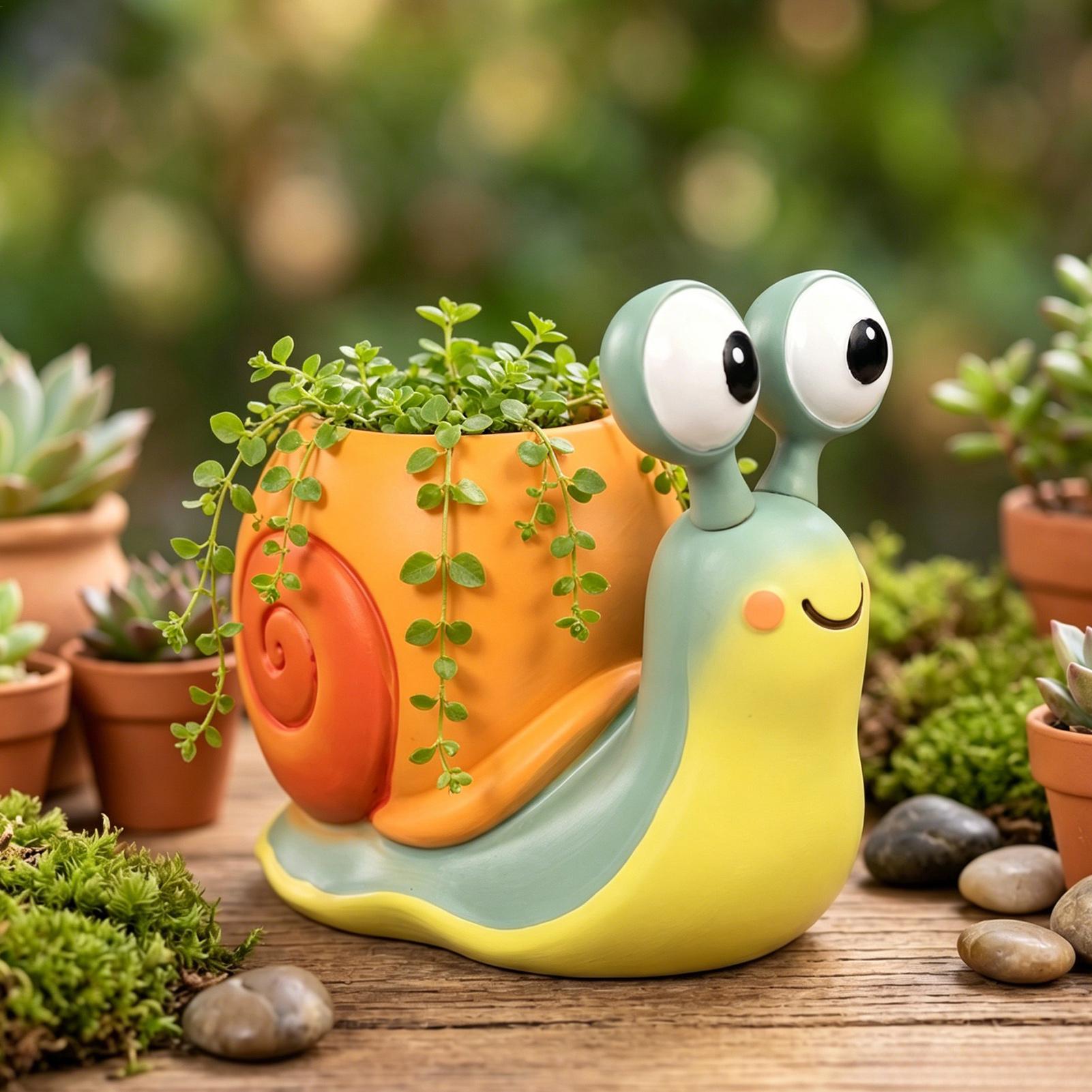 Salyangoz Şeklinde Saksı Salya - Succulent Set incelemesi ve fiyatı