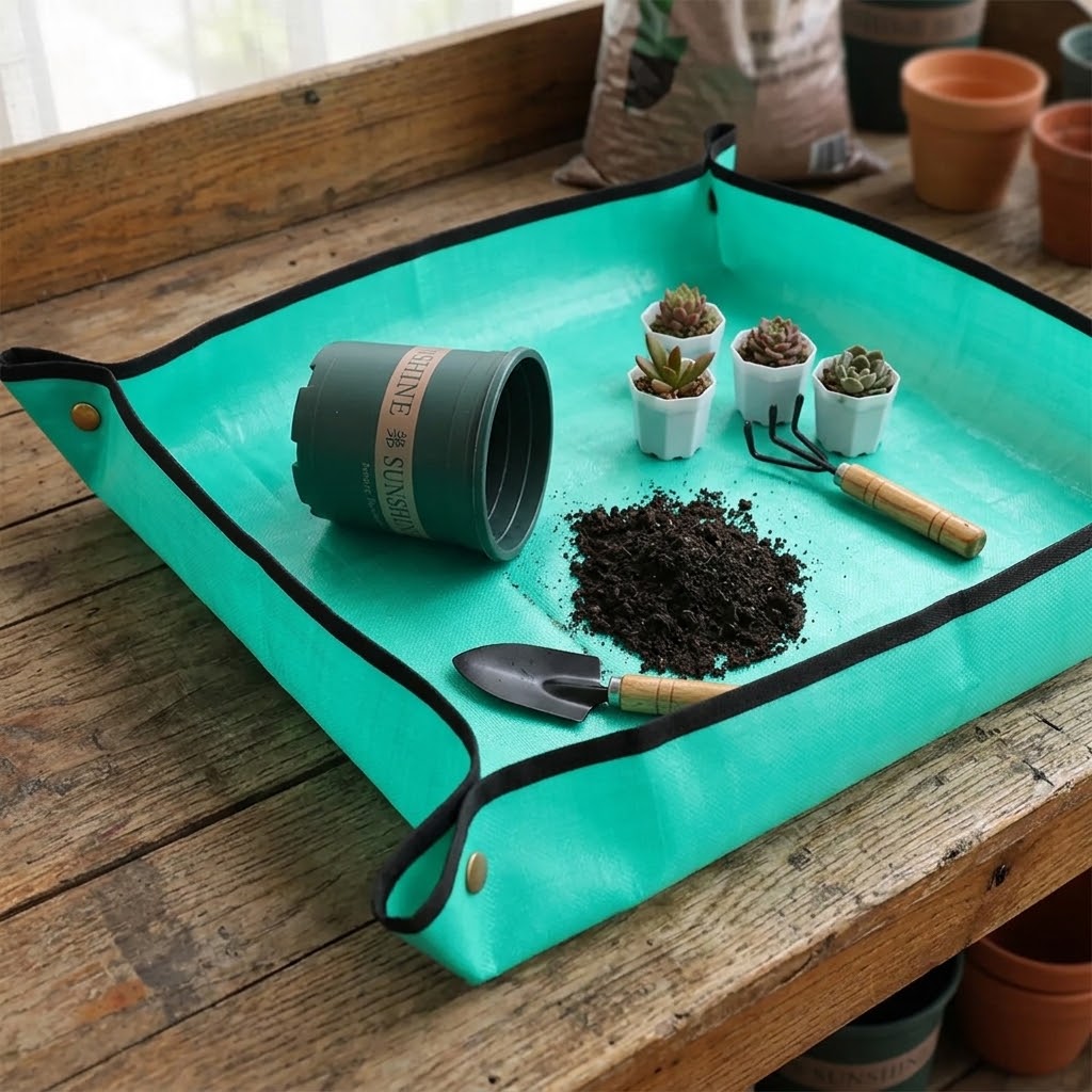 Su geçirmez bitki yeniden dikm - Repotting Mat incelemesi ve fiyatı