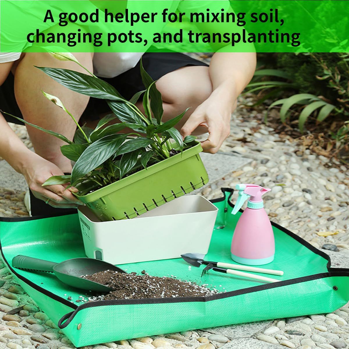 Su geçirmez bitki yeniden dikm - Repotting Mat incelemesi ve fiyatı