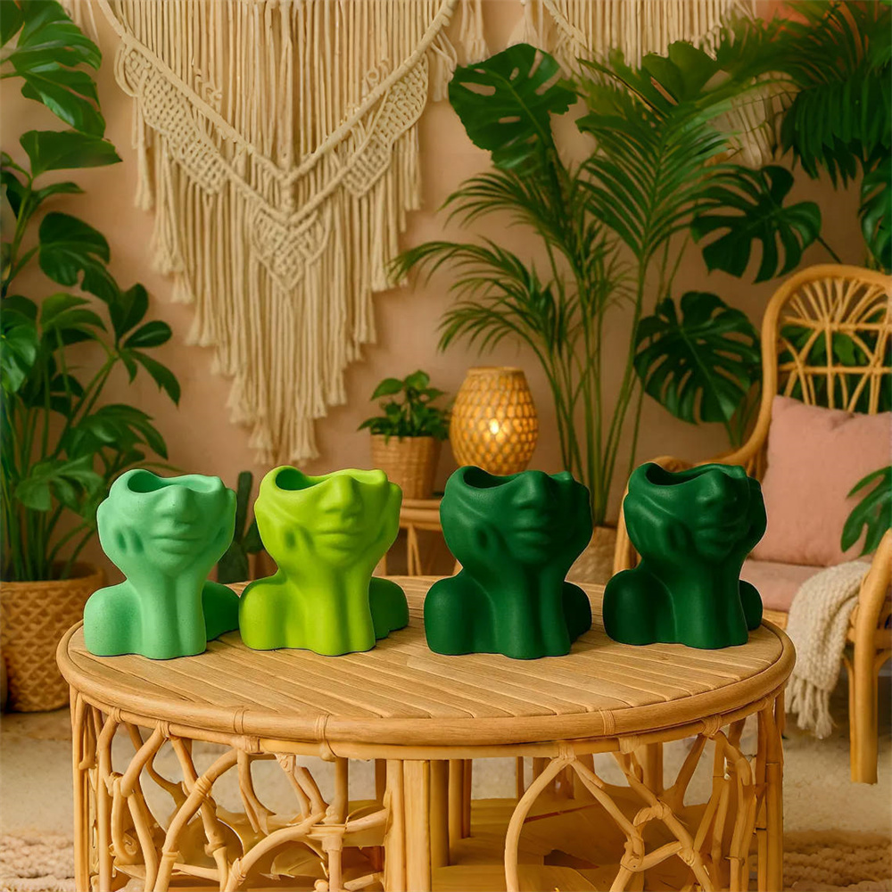Soyut Yüz Ekici Pot silikon ka - Succulent Set incelemesi ve fiyatı