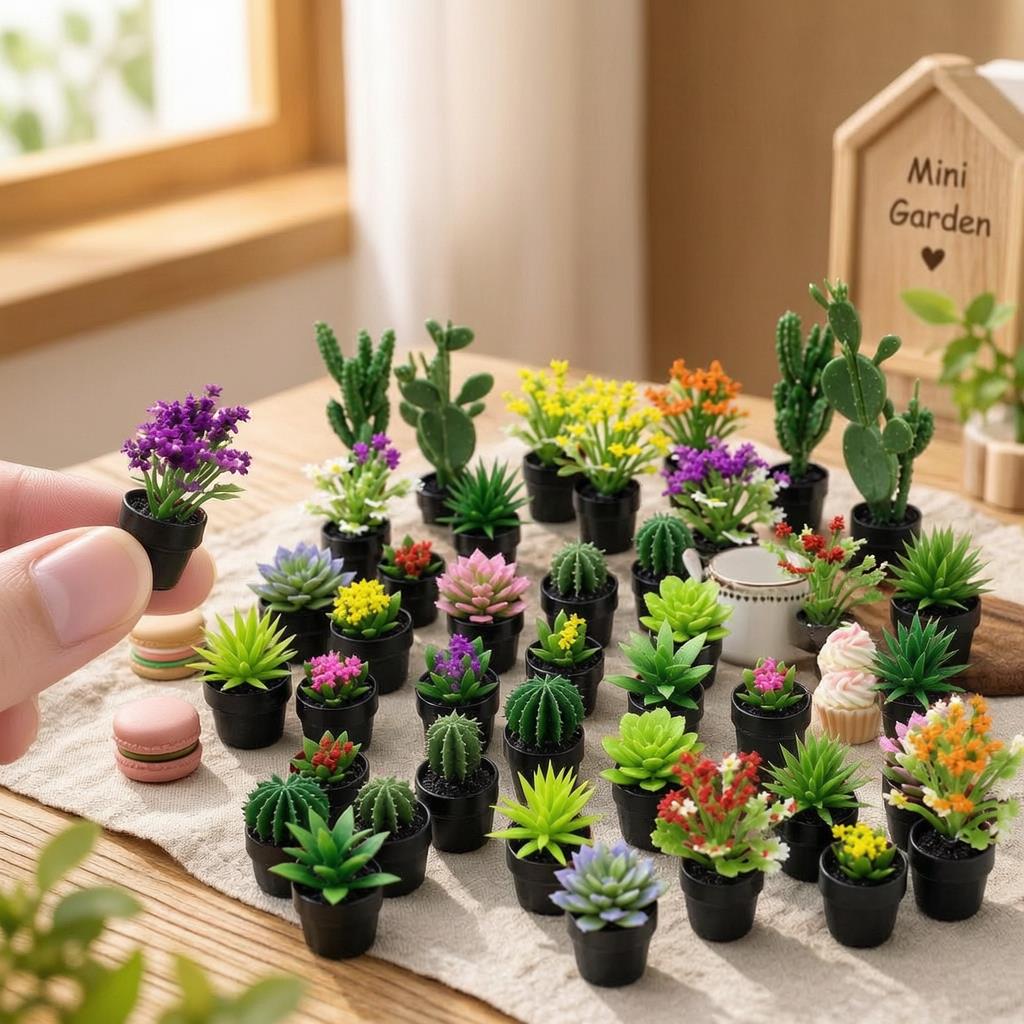 8 Adet Minyatür Plastik Saksıl - Succulent Set incelemesi ve fiyatı