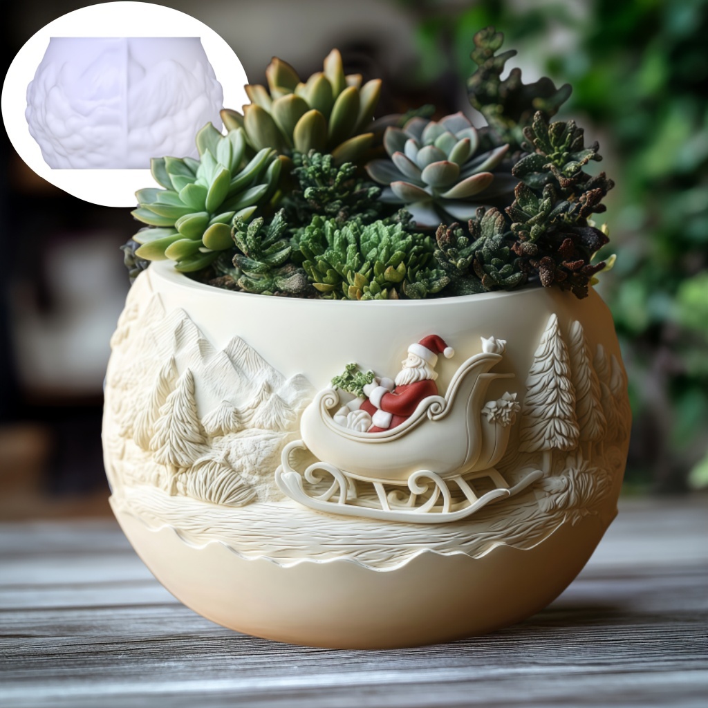 Sedir Kızaklı Noel Baba Rölyef - Succulent Set incelemesi ve fiyatı