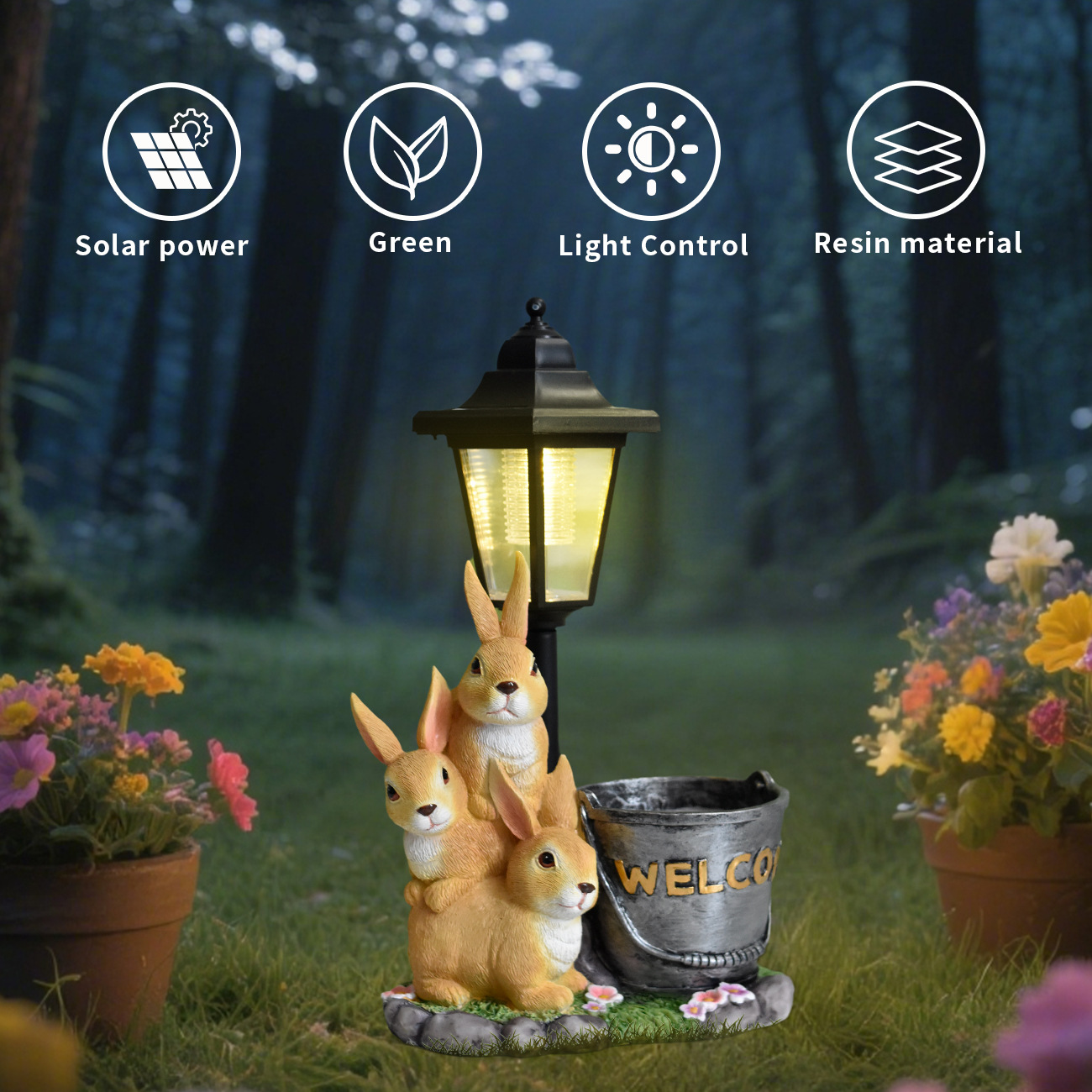Yeni Tavşan Güneş Enerjili Bah - Succulent Set incelemesi ve fiyatı